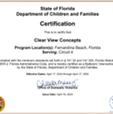 Abuse Education for Individuals a/k/a Batterer's Intervention Program